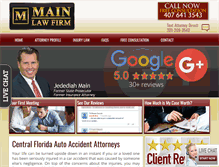 Tablet Screenshot of mainlawfirm.com